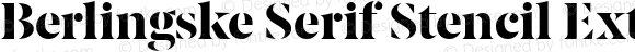 Berlingske Serif St XBd