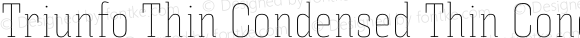 Triunfo Thin Condensed Thin Condensed