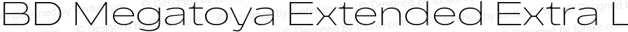 BD Megatoya Extended Extra Light