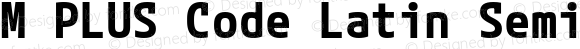 M PLUS Code Latin SemiExpanded Bold