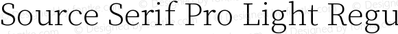 Source Serif Pro Light Regular