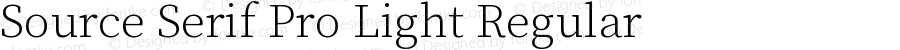 Source Serif Pro Light Regular