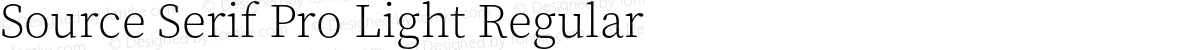 Source Serif Pro Light Regular