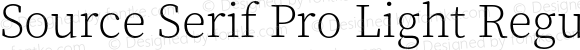 Source Serif Pro Light Regular