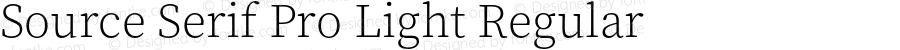 Source Serif Pro Light Regular