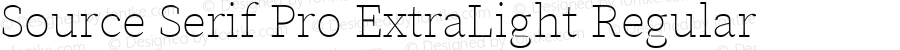 Source Serif Pro ExtraLight Regular