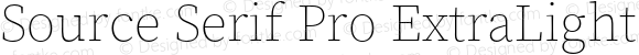 Source Serif Pro ExtraLight Regular