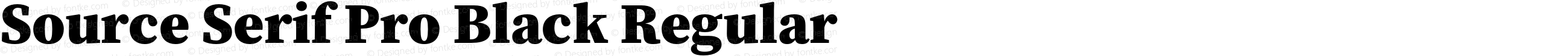 Source Serif Pro Black