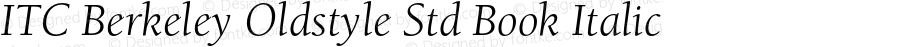 BerkeleyStd-BookItalic