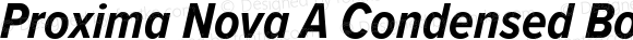 Proxima Nova A Condensed Bold Italic