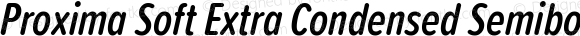 Proxima Soft Extra Condensed Semibold Italic