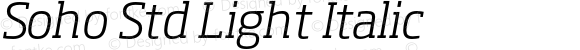 Soho Std Light Italic