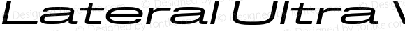 Lateral Ultra Wide Regular Italic