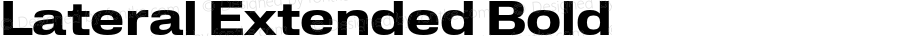 Lateral Extended Bold