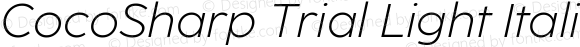 CocoSharp Trial Light Italic