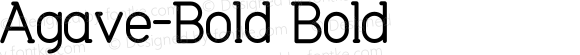 Agave-Bold Bold Version 1.002;Fontself Maker 1.0.7
