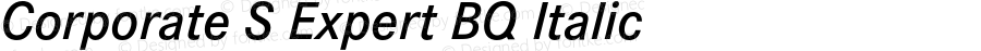 Corporate S Expert BQ Italic