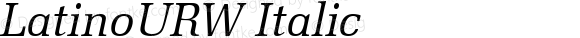 LatinoURW Italic