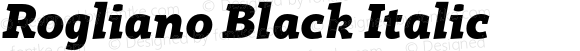 Rogliano Black Italic