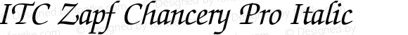 ZapfChanceryPro-Italic