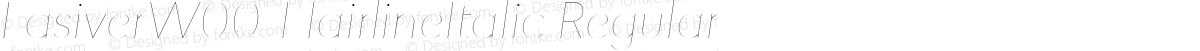 LasiverW00-HairlineItalic Regular