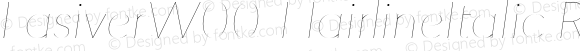 Lasiver W00 Hairline Italic