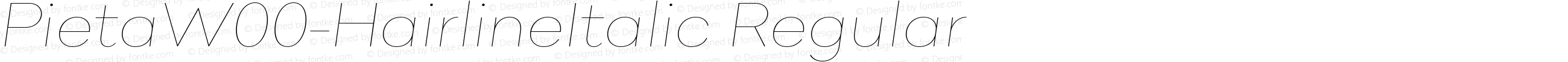 PietaW00-HairlineItalic Regular