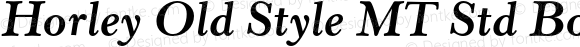 Horley Old Style MT Std Bold Italic Version 3.000 Build 1000