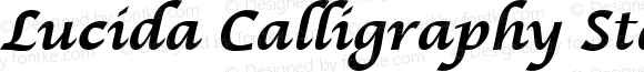 Lucida Calligraphy Std Bold