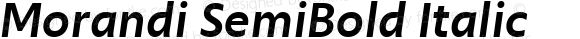 Morandi SemiBold Italic