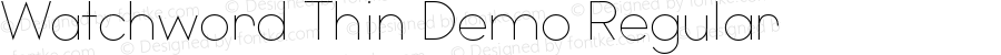 Watchword Thin Demo Regular