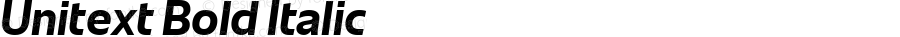Unitext Bold Italic