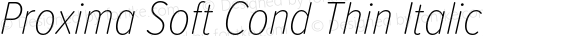 Proxima Soft Cond Thin Italic