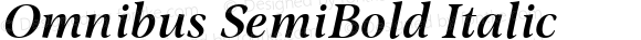 Omnibus SemiBold Italic