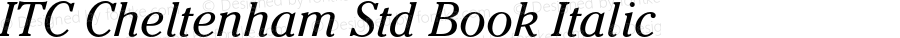 CheltenhamStd-BookItalic