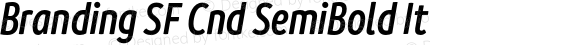 Branding SF Cnd SemiBold It