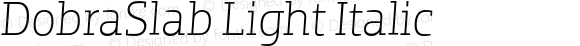 DobraSlab-LightItalic