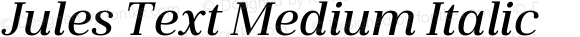 Jules Text Medium Italic