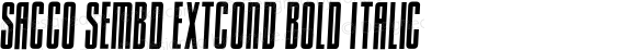 Sacco SemBd ExtCond Bold Italic