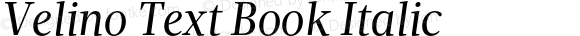 VelinoText-BookItalic