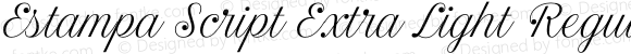 Estampa Script Extra Light Regular