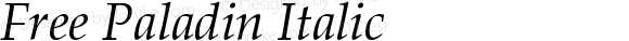 Free Paladin Italic