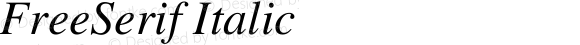 FreeSerif Italic