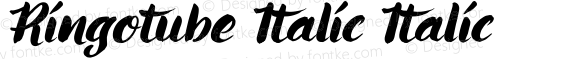 Ringotube Italic Italic