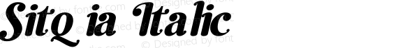 Sitqia Italic