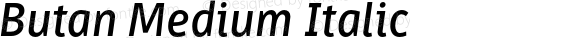 Butan Medium Italic