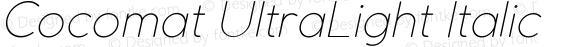 Cocomat UltraLight Italic