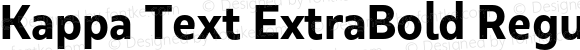 Kappa Text ExtraBold Regular