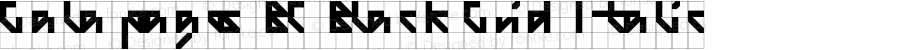 Galapagos BC Black Grid Italic
