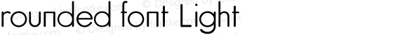 rounded font Light